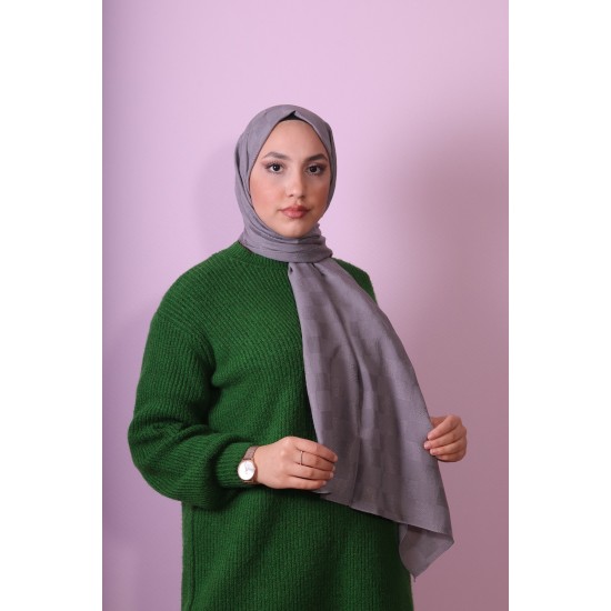 EMPROYAL SOFT İPEK DAMA ŞAL ANTRASİT