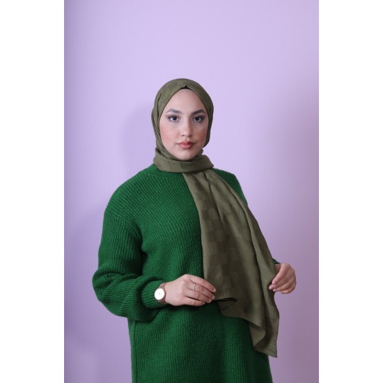 EMPROYAL SOFT İPEK DAMA ŞAL HAKİ
