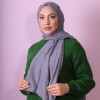 EMPROYAL SOFT İPEK DAMA ŞAL PASTEL GRİ