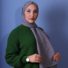 EMPROYAL SOFT İPEK ZİNCİR DESEN ŞAL ANTRASİT
