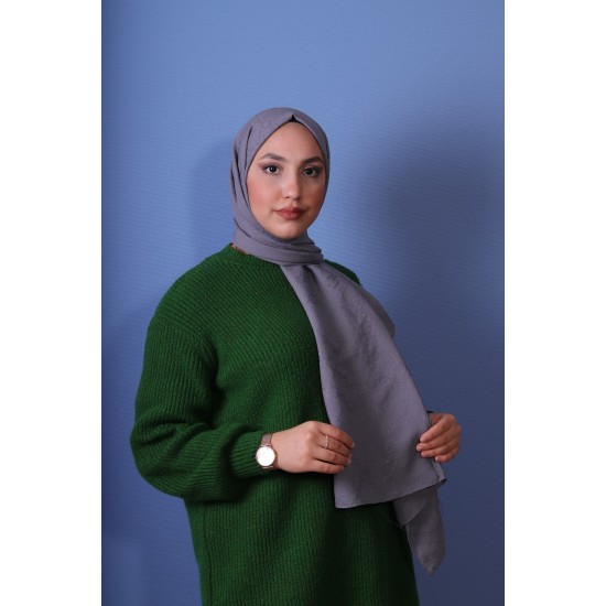 EMPROYAL SOFT İPEK ZİNCİR DESEN ŞAL ANTRASİT
