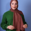 EMPROYAL SOFT İPEK ZİNCİR DESEN ŞAL ÇİKOLATA