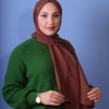 EMPROYAL SOFT İPEK ZİNCİR DESEN ŞAL ÇİKOLATA