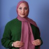 EMPROYAL SOFT İPEK ZİNCİR DESEN ŞAL GÜL KURUSU