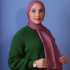EMPROYAL SOFT İPEK ZİNCİR DESEN ŞAL GÜL KURUSU