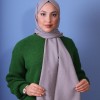 EMPROYAL SOFT İPEK ZİNCİR DESEN ŞAL GÜMÜŞ