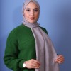 EMPROYAL SOFT İPEK ZİNCİR DESEN ŞAL GÜMÜŞ