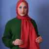 EMPROYAL SOFT İPEK ZİNCİR DESEN ŞAL KİREMİT