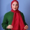 EMPROYAL SOFT İPEK ZİNCİR DESEN ŞAL KIRMIZI
