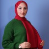 EMPROYAL SOFT İPEK ZİNCİR DESEN ŞAL KIRMIZI