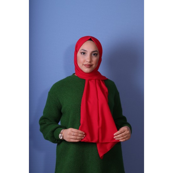 EMPROYAL SOFT İPEK ZİNCİR DESEN ŞAL NAR ÇİÇEĞİ