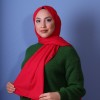 EMPROYAL SOFT İPEK ZİNCİR DESEN ŞAL NAR ÇİÇEĞİ