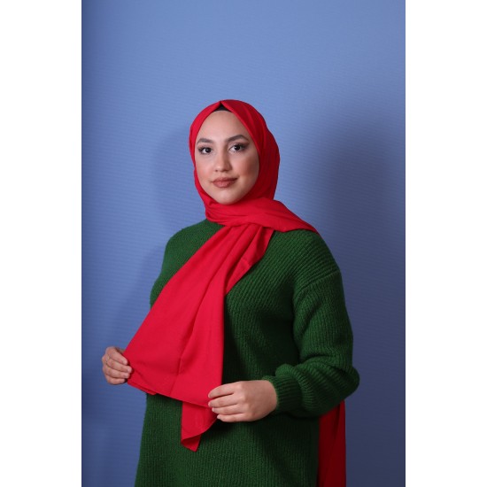 EMPROYAL SOFT İPEK ZİNCİR DESEN ŞAL NAR ÇİÇEĞİ