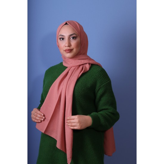 EMPROYAL SOFT İPEK ZİNCİR DESEN ŞAL SOĞAN KABUĞU