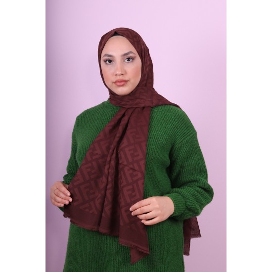 FENDİ COTTON ŞAL ACI KAHVE