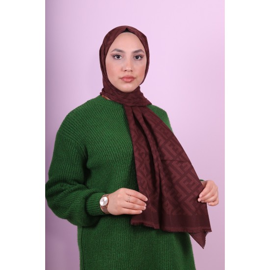 FENDİ COTTON ŞAL ACI KAHVE