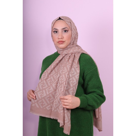 FENDİ COTTON ŞAL ÇİKOLATA