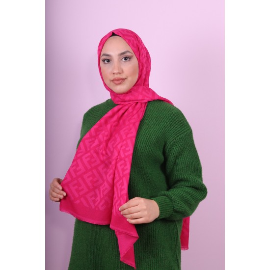FENDİ COTTON ŞAL FUŞYA