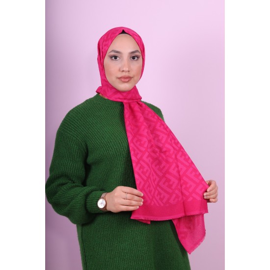 FENDİ COTTON ŞAL FUŞYA