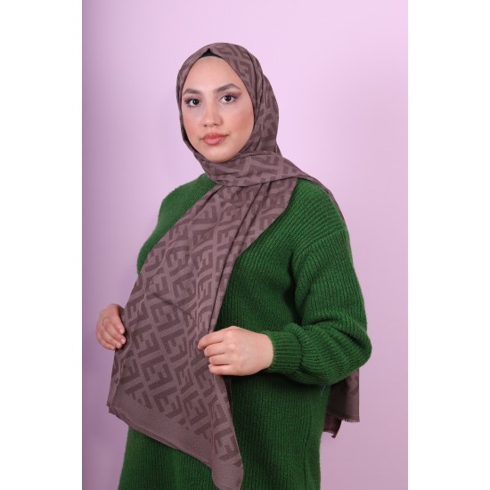 FENDİ COTTON ŞAL KAHVERENGİ