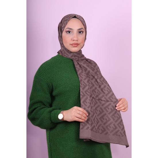 FENDİ COTTON ŞAL KAHVERENGİ