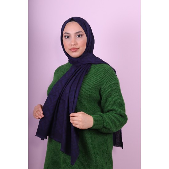FENDİ COTTON ŞAL LACİVERT