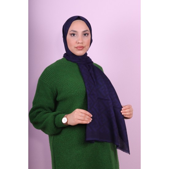 FENDİ COTTON ŞAL LACİVERT
