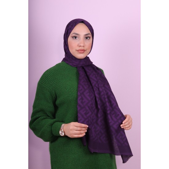 FENDİ COTTON ŞAL MENEKŞE