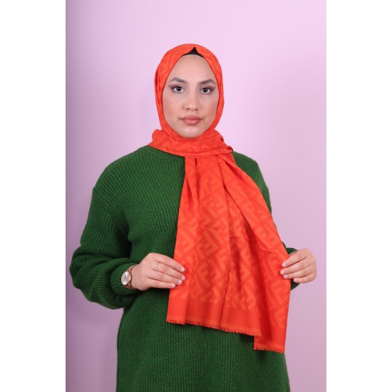 FENDİ COTTON ŞAL ORANJ