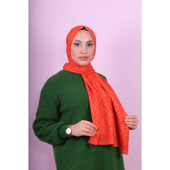 FENDİ COTTON ŞAL ORANJ