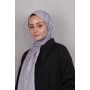 FENDİ İTHAL DÜZ RENK F DESEN ŞAL - GRİ