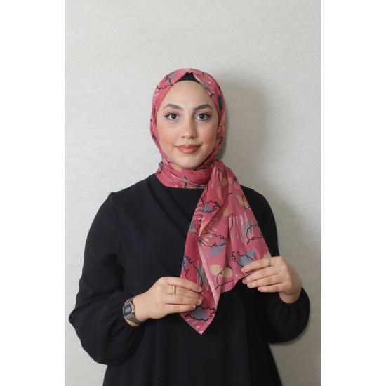 FİVE COTTON ŞAL 14530-1 PASTEL KİREMİT