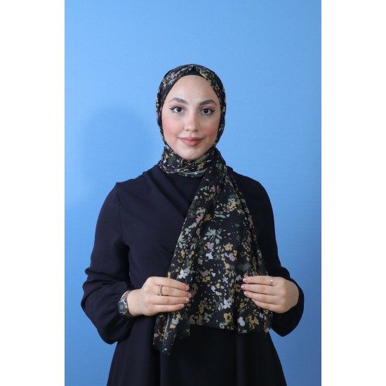FİVE COTTON ŞAL 14575-1 SARI-HAKİ