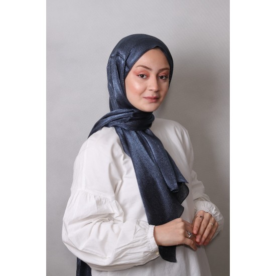 HAREM SCARF IŞILTILI ŞAL - MAVİ