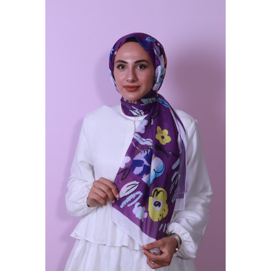 HAREM SCARF SOFT ŞAL 3086 V36 - LİLA
