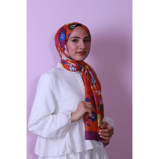 HAREM SCARF SOFT ŞAL 3086 V40-ORANJ