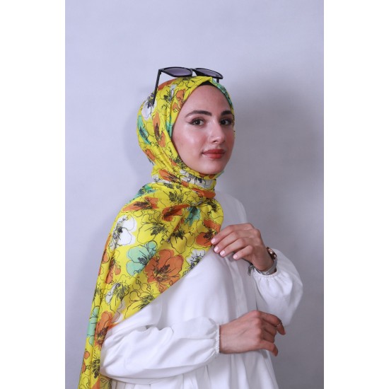 HAREM SCARF SOFT ŞAL 3087-V18 SARI
