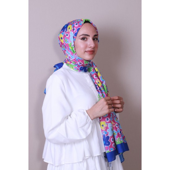 HAREM SCARF SOFT ŞAL 3088-V28 SAKS MAVİ