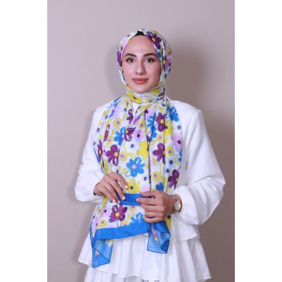 HAREM SCARF SOFT ŞAL 3088-V36 MAVİ