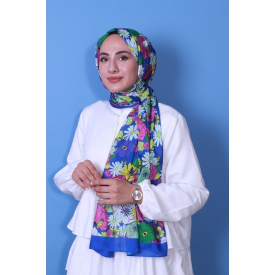 HAREM SCARF SOFT ŞAL 3089-V22 SAKS MAVİSİ