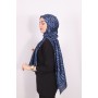 HAREM SCARF ZEBRA ŞAL LACİVERT