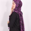 HAREM SCARF ZEBRA ŞAL MOR