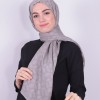 İPEKSİ JAKAR PETEK DESEN ŞAL GRİ