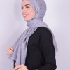 İPEKSİ JAKAR PETEK DESEN ŞAL GÜMÜŞ