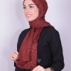 İPEKSİ JAKAR PETEK DESEN ŞAL KİREMİT