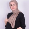 İPEKSİ JAKAR PETEK DESEN ŞAL SÜTLÜ KAHVE