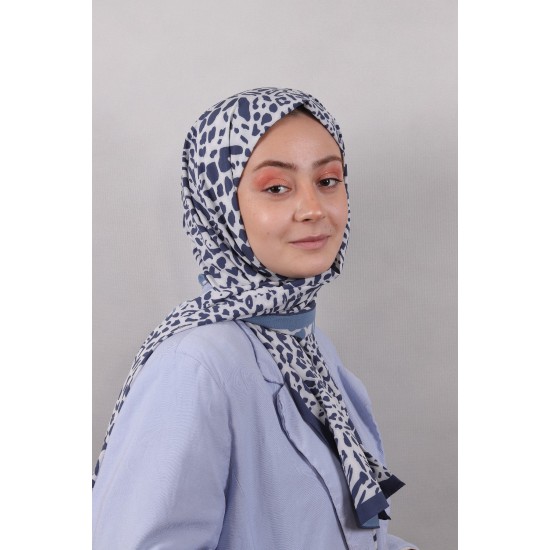 LEVİDOR ELAGANCE DESENLİ ŞAL MODEL 3 - LACİVERT