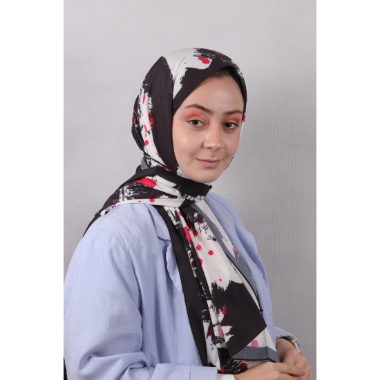 LEVİDOR ELAGANCE DESENLİ ŞAL MODEL 4 - BEYAZ