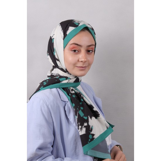 LEVİDOR ELAGANCE DESENLİ ŞAL MODEL 4 - YEŞİL
