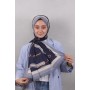 LEVİDOR ELAGANCE DESENLİ ŞAL MODEL 7 - LACİVERT